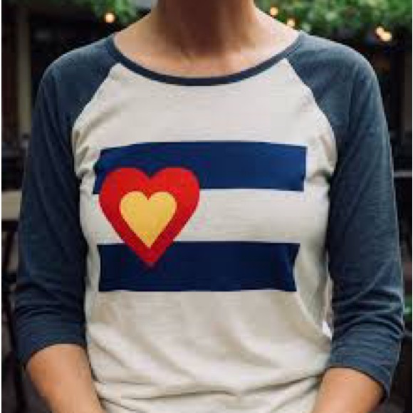 Alternative Tops - Alternative Colorado ♥️ Love 3/4 Sleeve Rounded Hem Burnout Shirt Top Medium